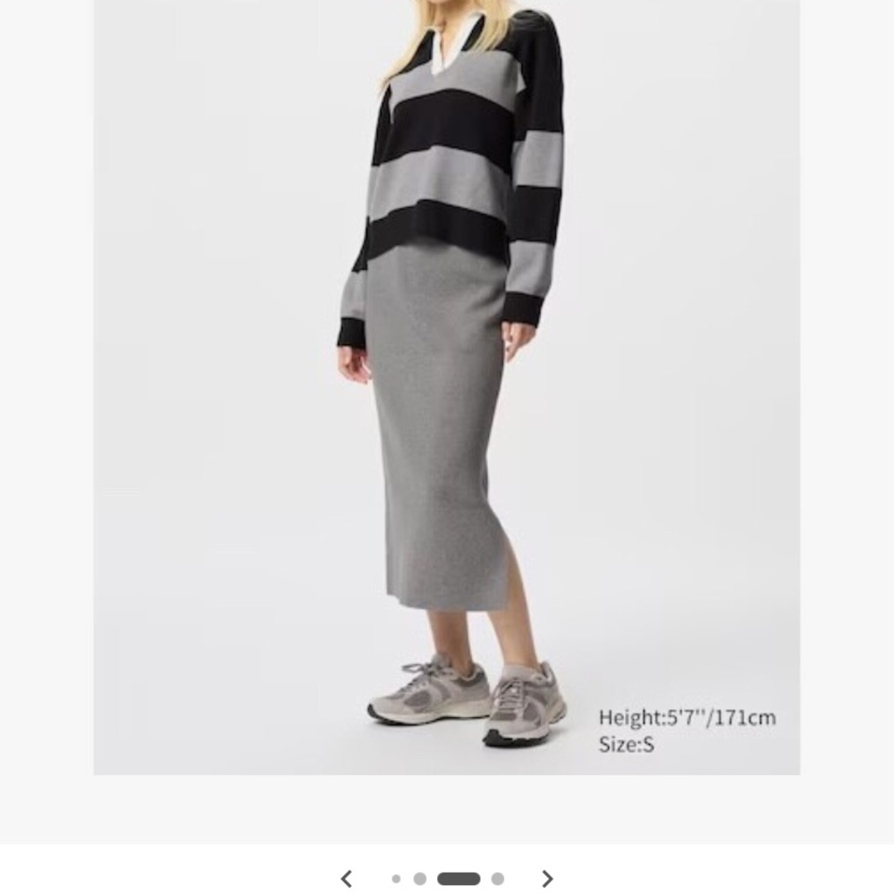 Uniqlo Smooth Cotton blend skirt xs